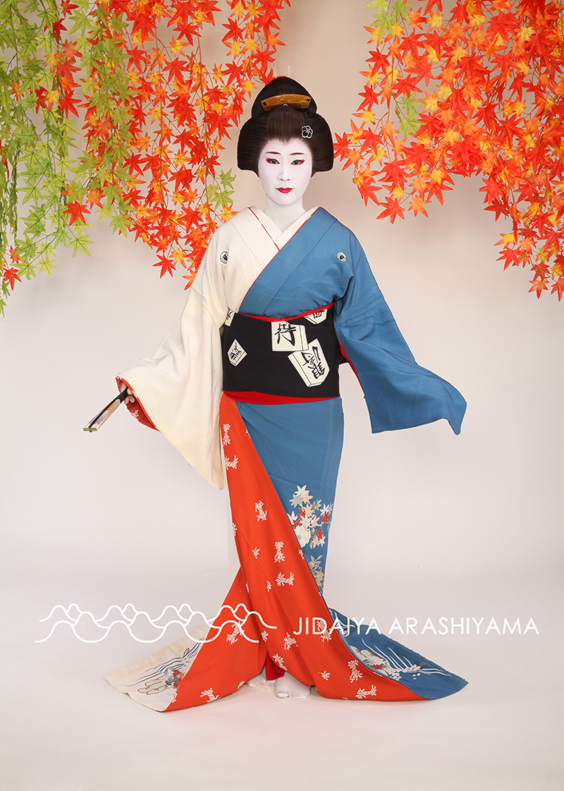 祇園舞妓 アンティーク帯締め 竹の柄 正絹 手組み 太幅約1.8cm-